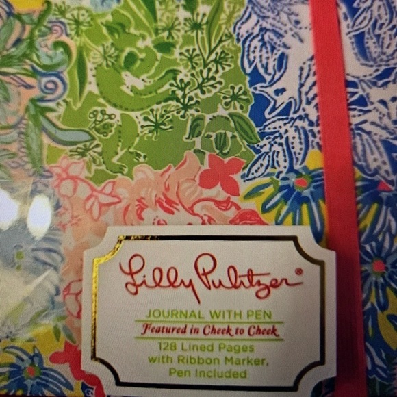 NIB Lilly Pulitzer 128pg Lined Journal w/ pen in Cheek to Cheek Boxed Gift Set - Picture 2 of 10
